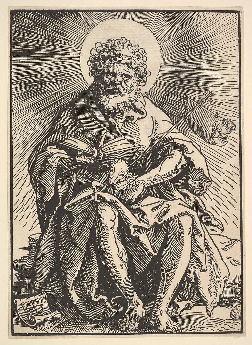 St. John the Baptist Holding the Lamb — Hans Baldung (called Hans Baldung Grien)
