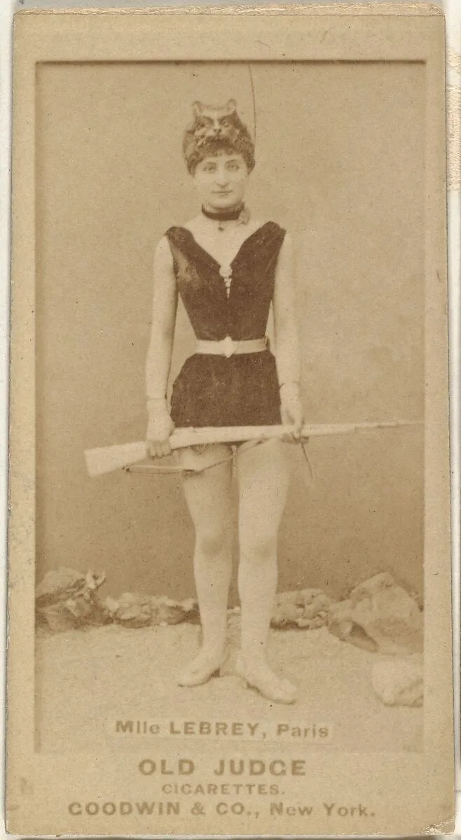 Mlle. Lebrey, Paris, from the Actors and Actresses series (N171) for Old Judge Cigarettes — Goodwin & Company