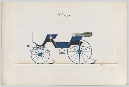 Design for Cabriolet Phaeton, no. 3128