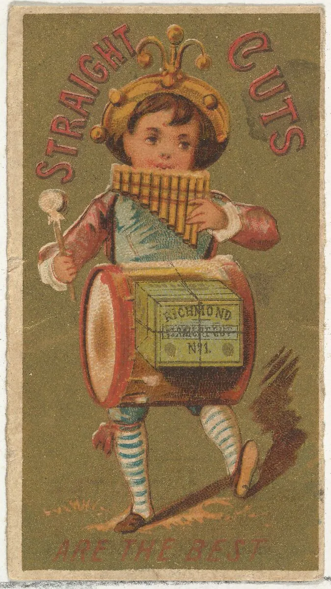 From the Girls and Children series (N65) promoting Richmond Straight Cut Cigarettes for Allen & Ginter brand tobacco products — Allen & Ginter