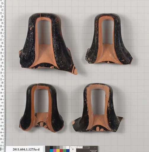 Terracotta fragments of kylikes (drinking cups)