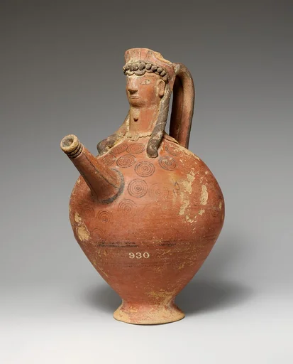 Terracotta trick vase