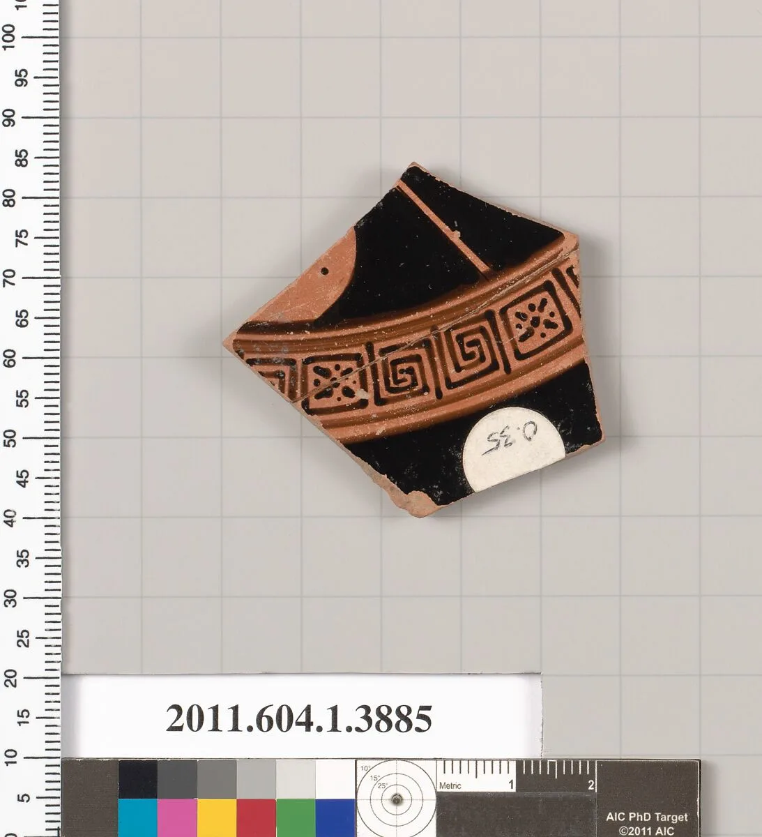 Terracotta fragment of a kylix (drinking cup) — Unknown