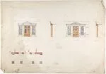 Fowley House, Designs for Entrance Door, and Plan of the Porch — Anonymous, British, 20th century