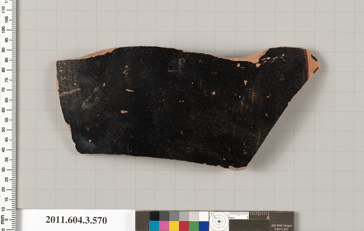 Terracotta fragment of a column-krater (bowl for mixing wine and water) — Unknown