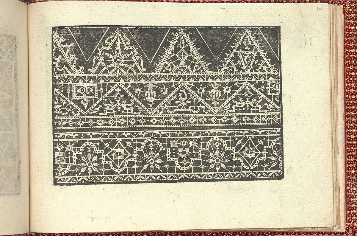 Corona delle Nobili et Virtuose Donne: Libro I-IV, page 112 (recto) — Cesare Vecellio