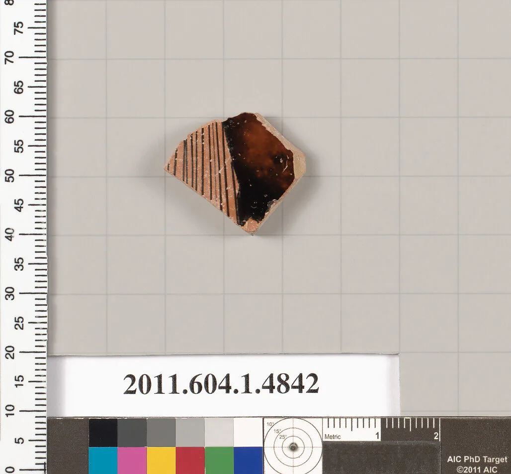 Terracotta fragment of a kylix (drinking cup) — Unknown