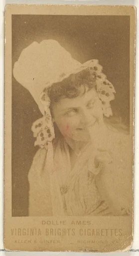 Dollie Ames, from the Actors and Actresses series (N45, Type 1) for Virginia Brights Cigarettes