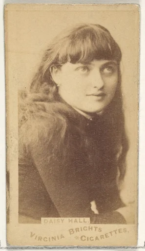 Daisy Hall, from the Actors and Actresses series (N45, Type 1) for Virginia Brights Cigarettes