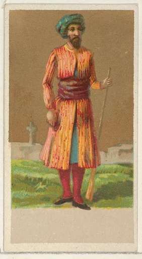 Hindustan, from the Natives in Costume series (N16), Teofani Issue, for Allen & Ginter Cigarettes Brands