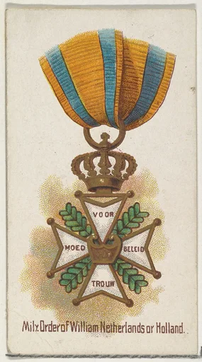 Military Order of William Netherlands of Holland, from the World's Decorations series (N30) for Allen & Ginter Cigarettes