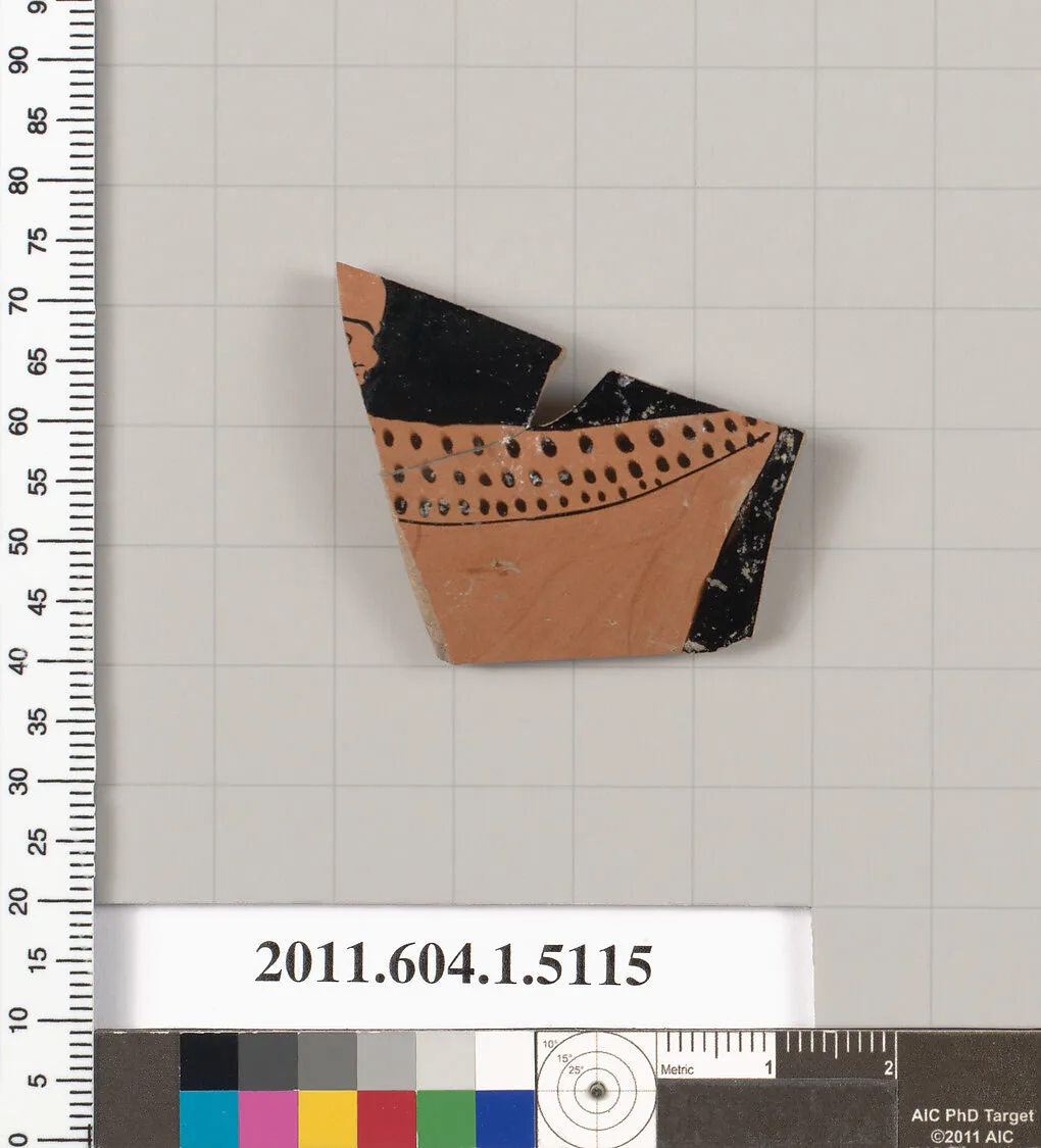 Terracotta fragment of a kylix (drinking cup) — Unknown