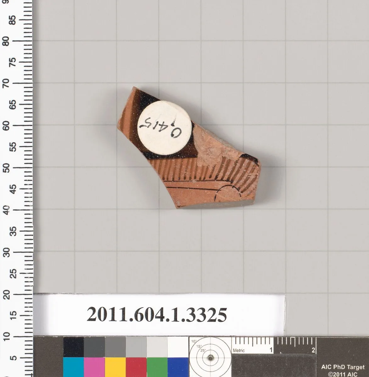 Terracotta fragment of a kylix (drinking cup) — Unknown