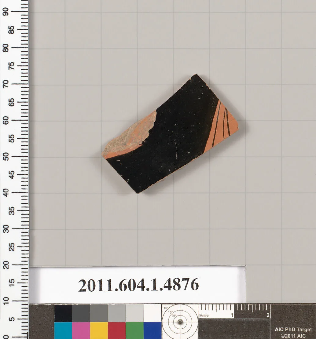 Terracotta fragment of a kylix (drinking cup) — Unknown