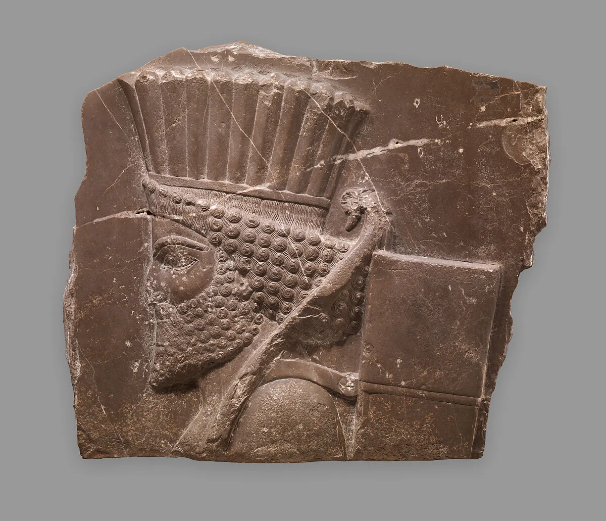 Head of a Persian guard — Unknown
