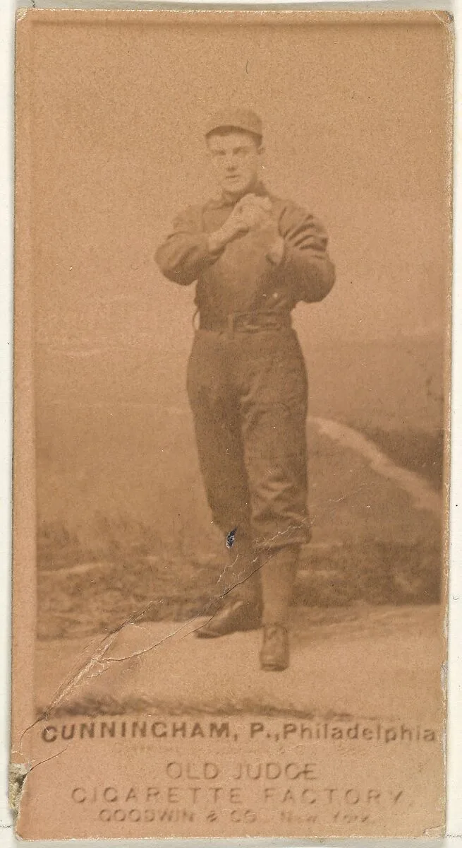 Cunningham, Pitcher, Philadelphia, from the Old Judge series (N172) for Old Judge Cigarettes — Goodwin & Company