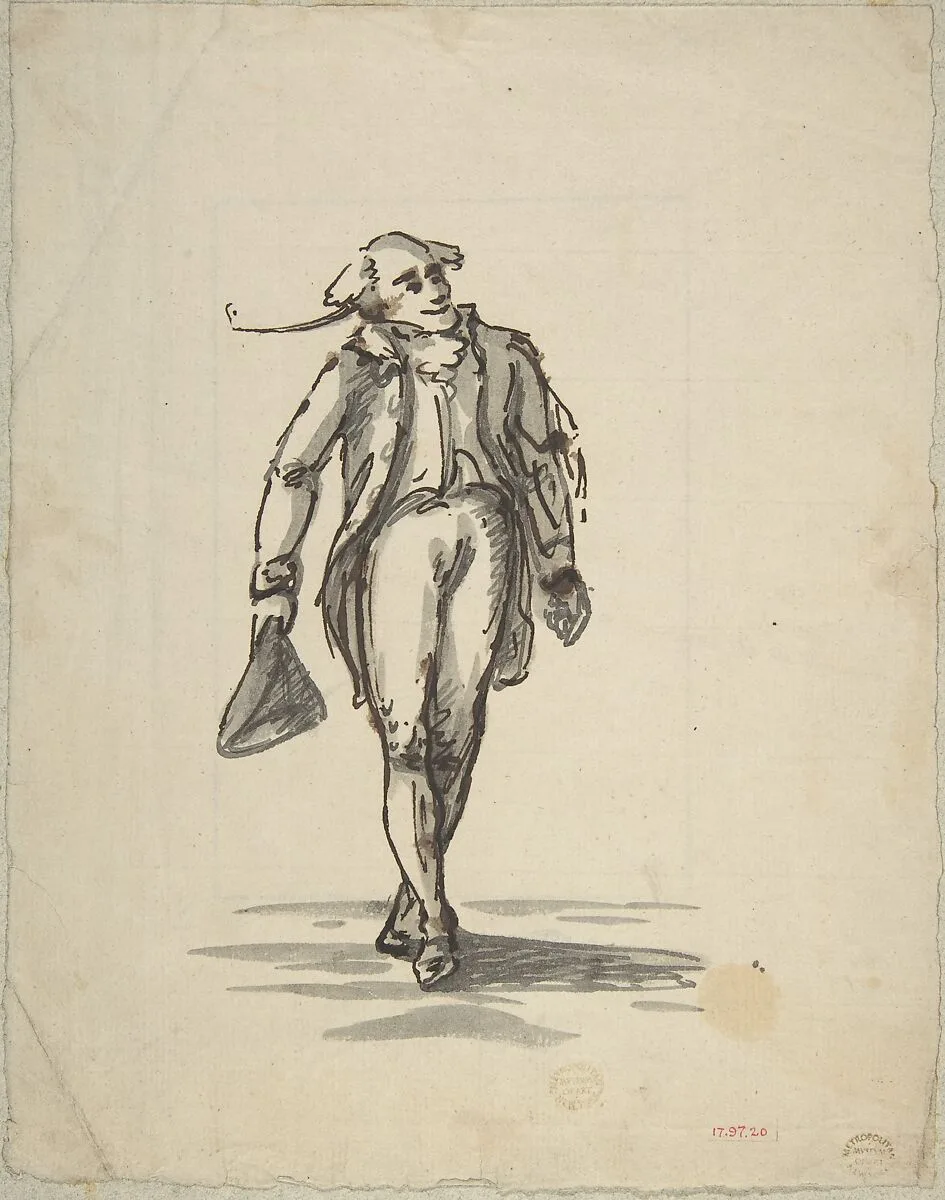 Figure of a Man, the Lawyer — Henry William Bunbury