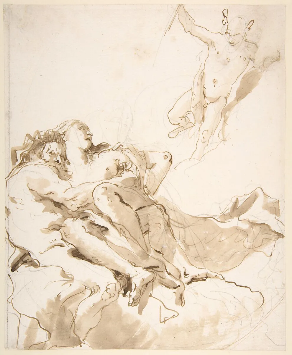 Mercury Appearing to a Marine Deity and a Nymph — Giovanni Battista Tiepolo