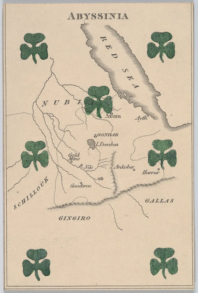 Abyssinia, from "Court Game of Geography" — William and Henry Rock