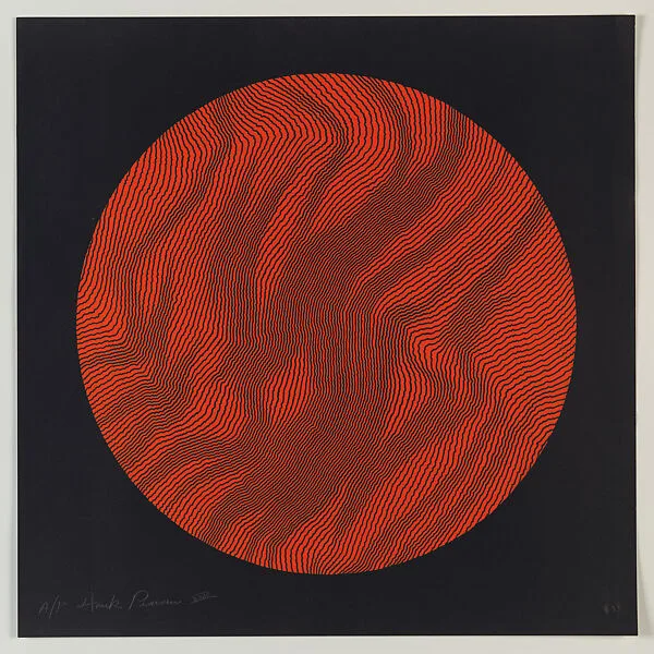 Untitled [Red Circle on Black, A/P XXIII) — Henry Pearson