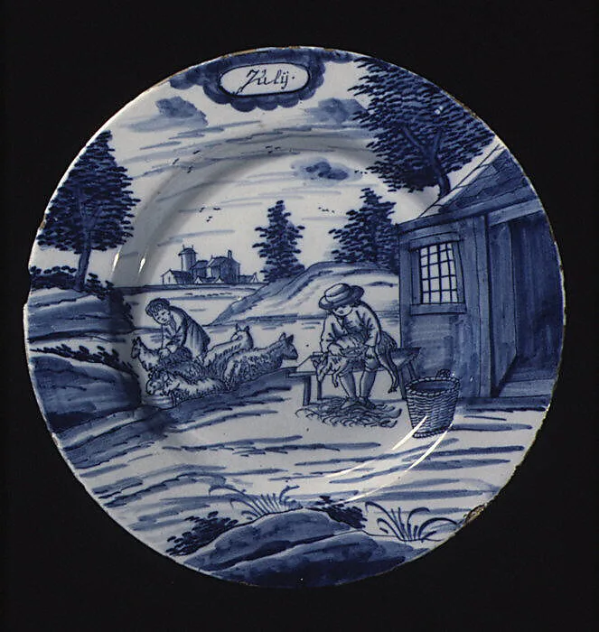 Plate (part of a set) — De Porceleyne Bijl
