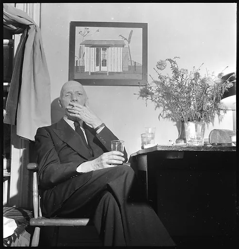 [3 Portraits of Unidentified Man Seated in Walker Evans' Apartment at 441 East 92nd Street, New York City]