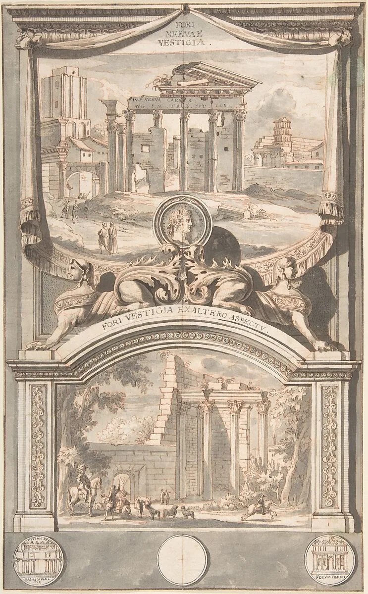 Ruins of the Forum of Nerva (above) and Another View of the Ruins (below) — Jan Goeree