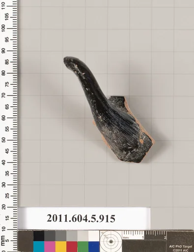 Terracotta rim fragment of a kylix (drinking cup)