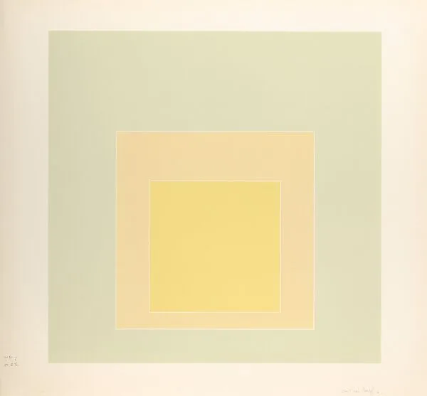 Proof for White Line Square series — Josef Albers|Gemini G.E.L.|Kenneth E. Tyler