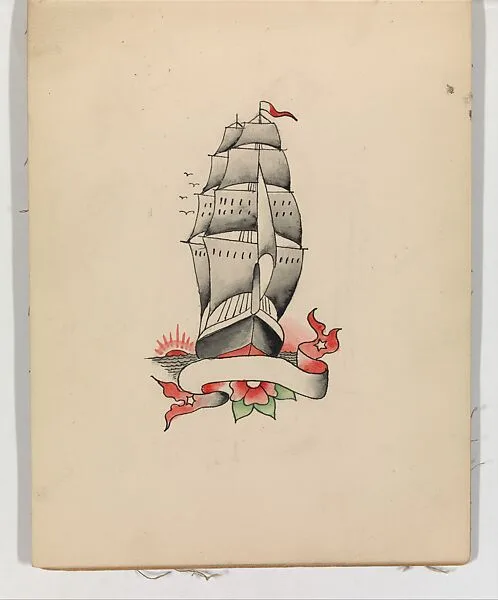 Tattoo Design with a Ship — Clark & Sellers