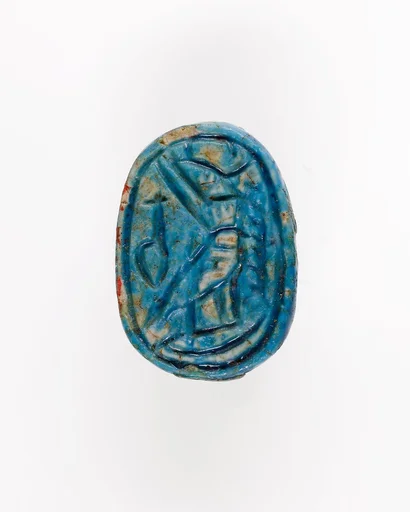 Scarab with the Representation of a Falcon and Hieroglyphs