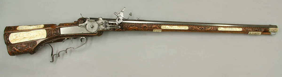 Wheellock Rifle Made for Emperor Leopold I — Johann Michael Maucher|I. C. Schefl