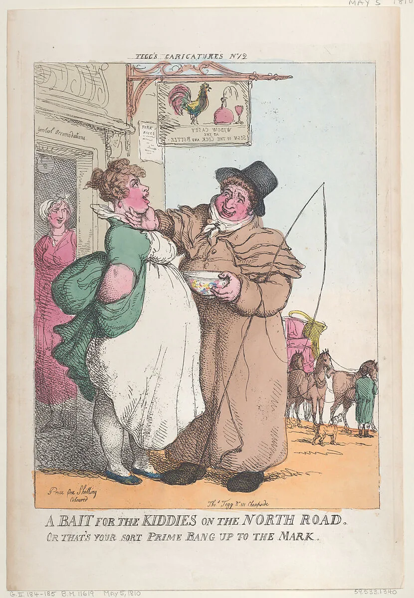 A Bait for Kiddies on the North Road. Or That's Your Sort Prime Bang up the Mark — Thomas Tegg|Thomas Rowlandson