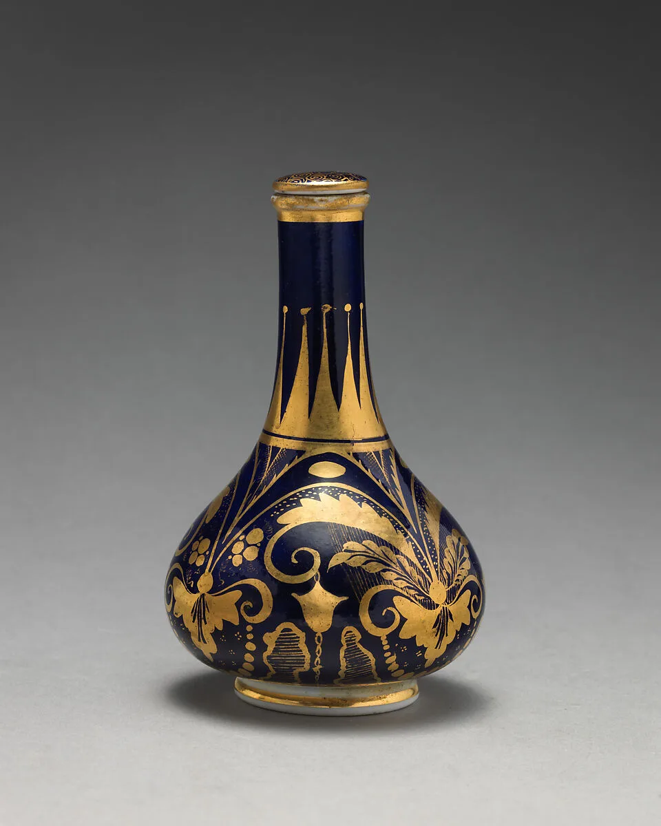 Bottle vase with stopper — Messrs. Bartlet, King Street, London|Crown Derby