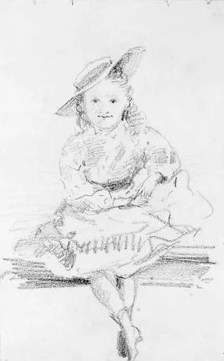Seated Girl (Katy Eyre?)