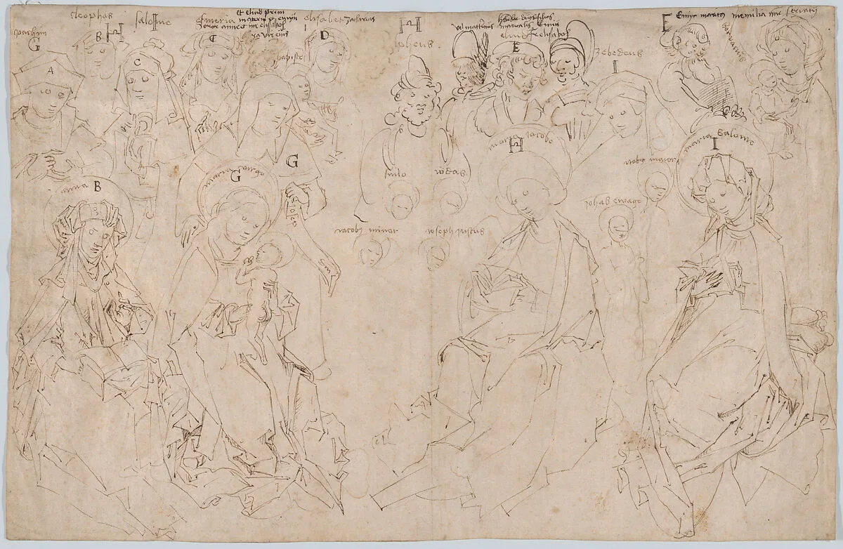 The Holy Kinship — Master of the Drapery Studies