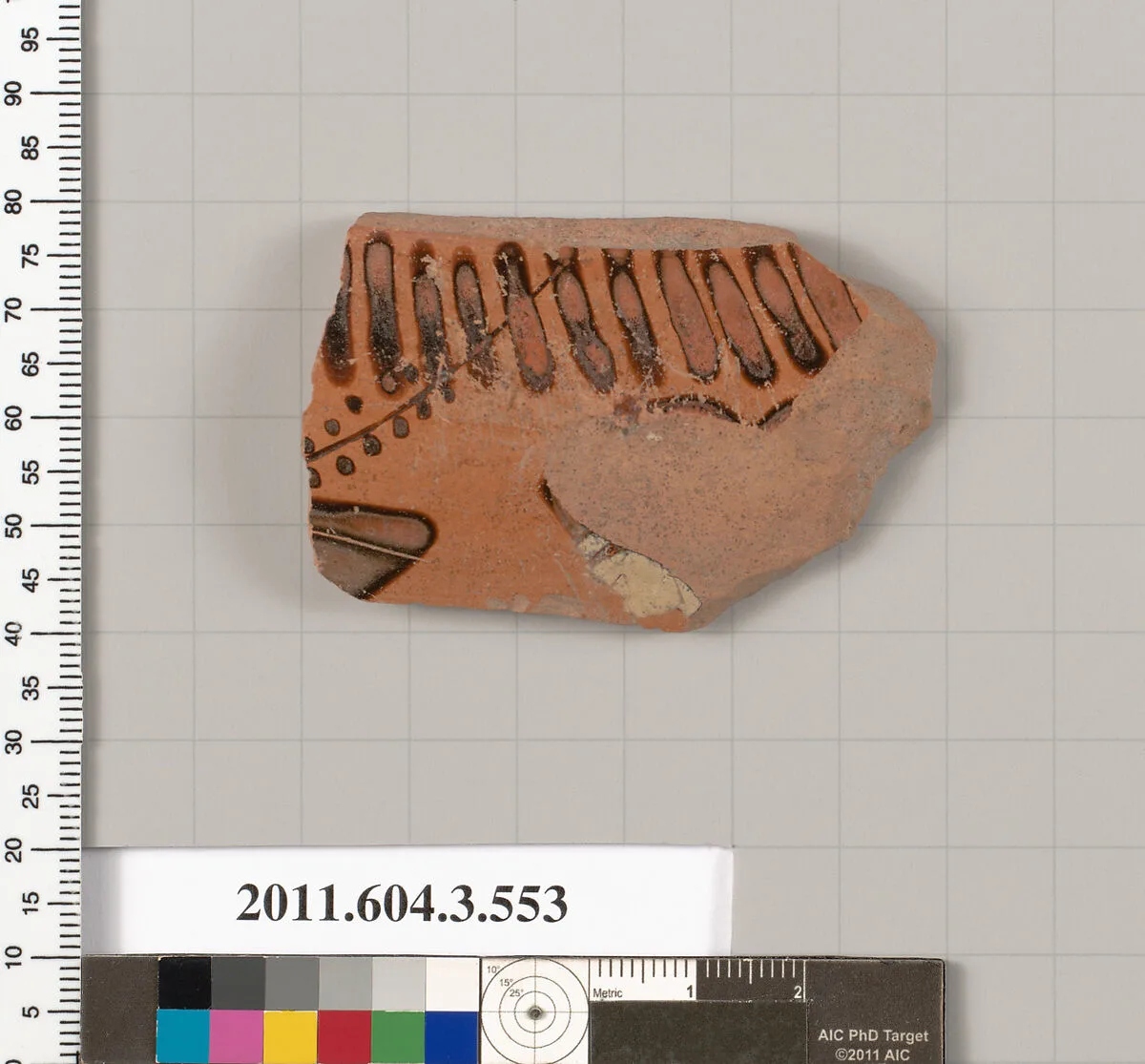 Terracotta fragment of a column-krater (bowl for mixing wine and water) — Unknown