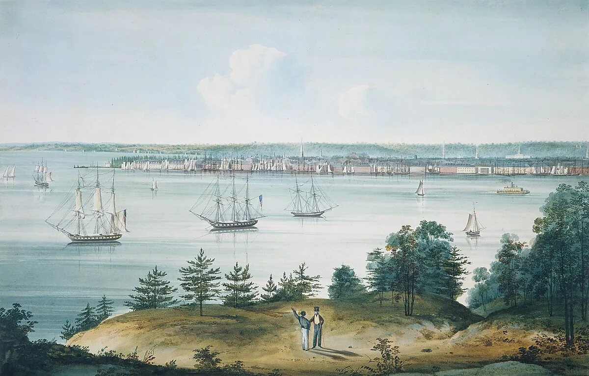 The Bay of New York Taken from Brooklyn Heights — William Guy Wall