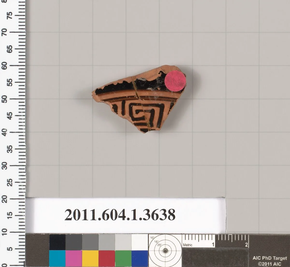 Terracotta fragment of a kylix (drinking cup) — Unknown