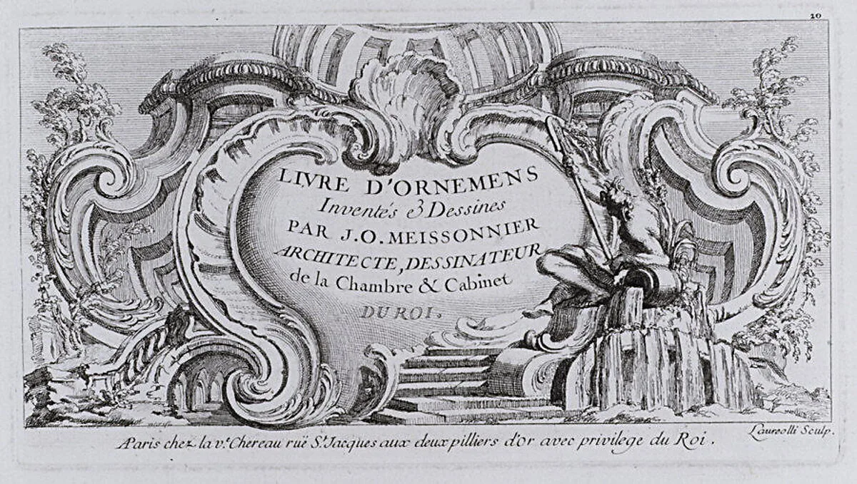 Livre d'Ornemens — Juste Aurèle Meissonnier|Jacques François Chereau