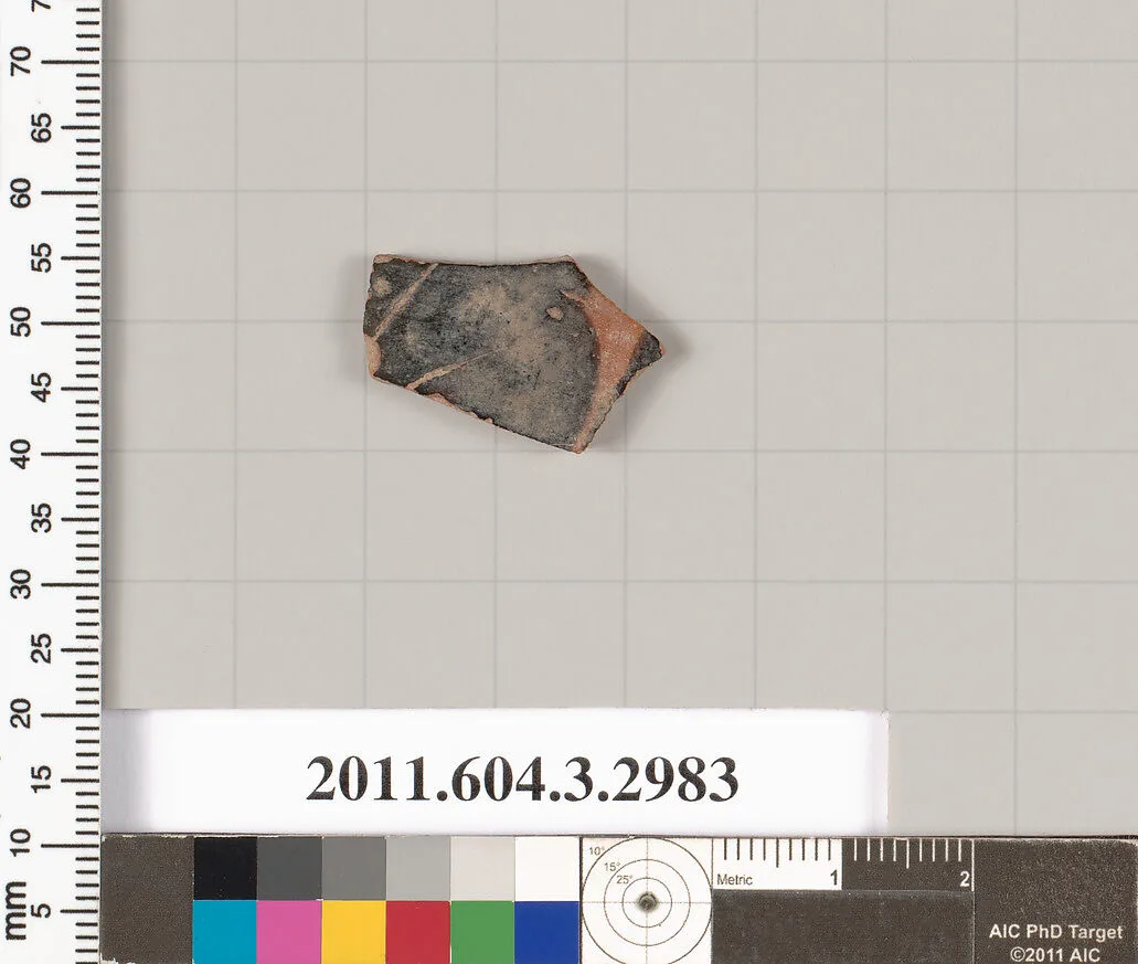 Terracotta fragment of a closed shape — Unknown