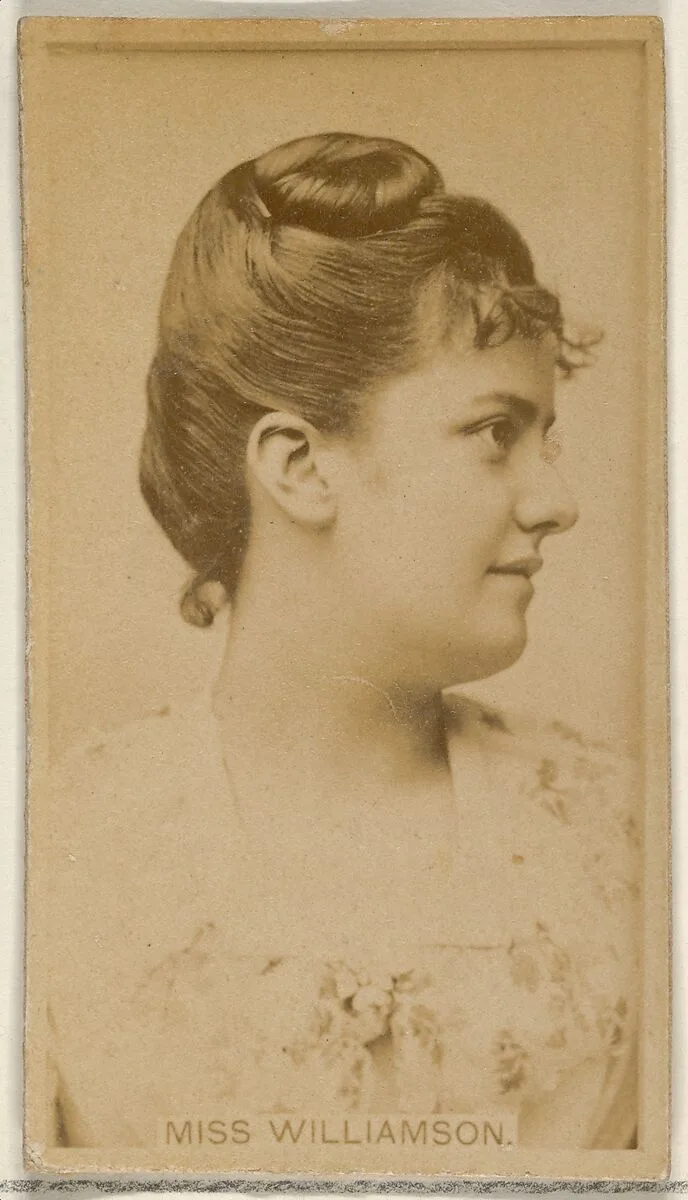 Miss Williamson, from the Actors and Actresses series (N45, Type 8) for Virginia Brights Cigarettes — Allen & Ginter