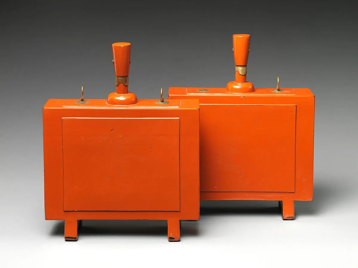 桃山時代 根来指樽 一対|Pair of Sake Caskets — Unknown