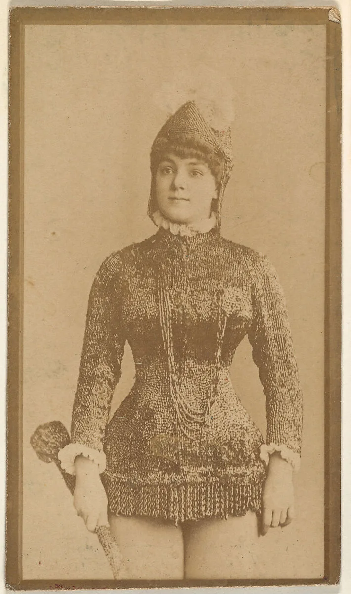 Actress wearing military-inspired costume, from the Actresses series (N668) — Unknown