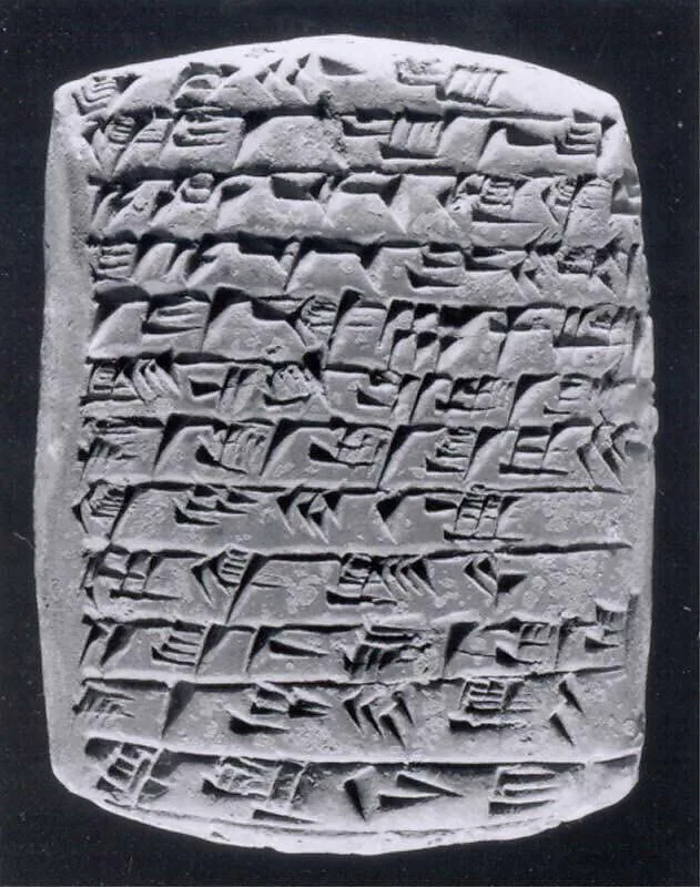 Cuneiform tablet: court deposition — Unknown