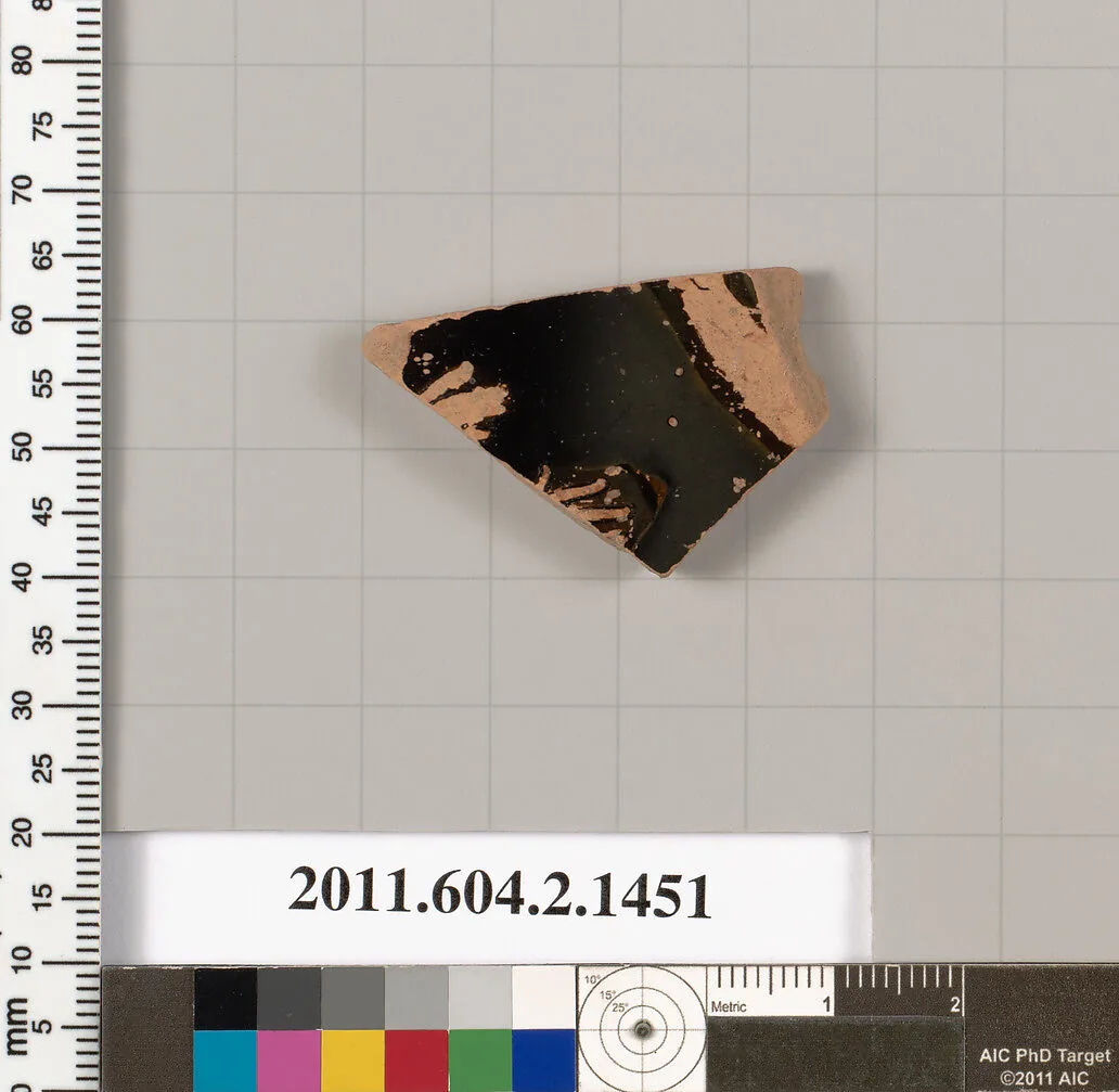 Terracotta fragment of a skyphos (deep drinking cup) — Unknown