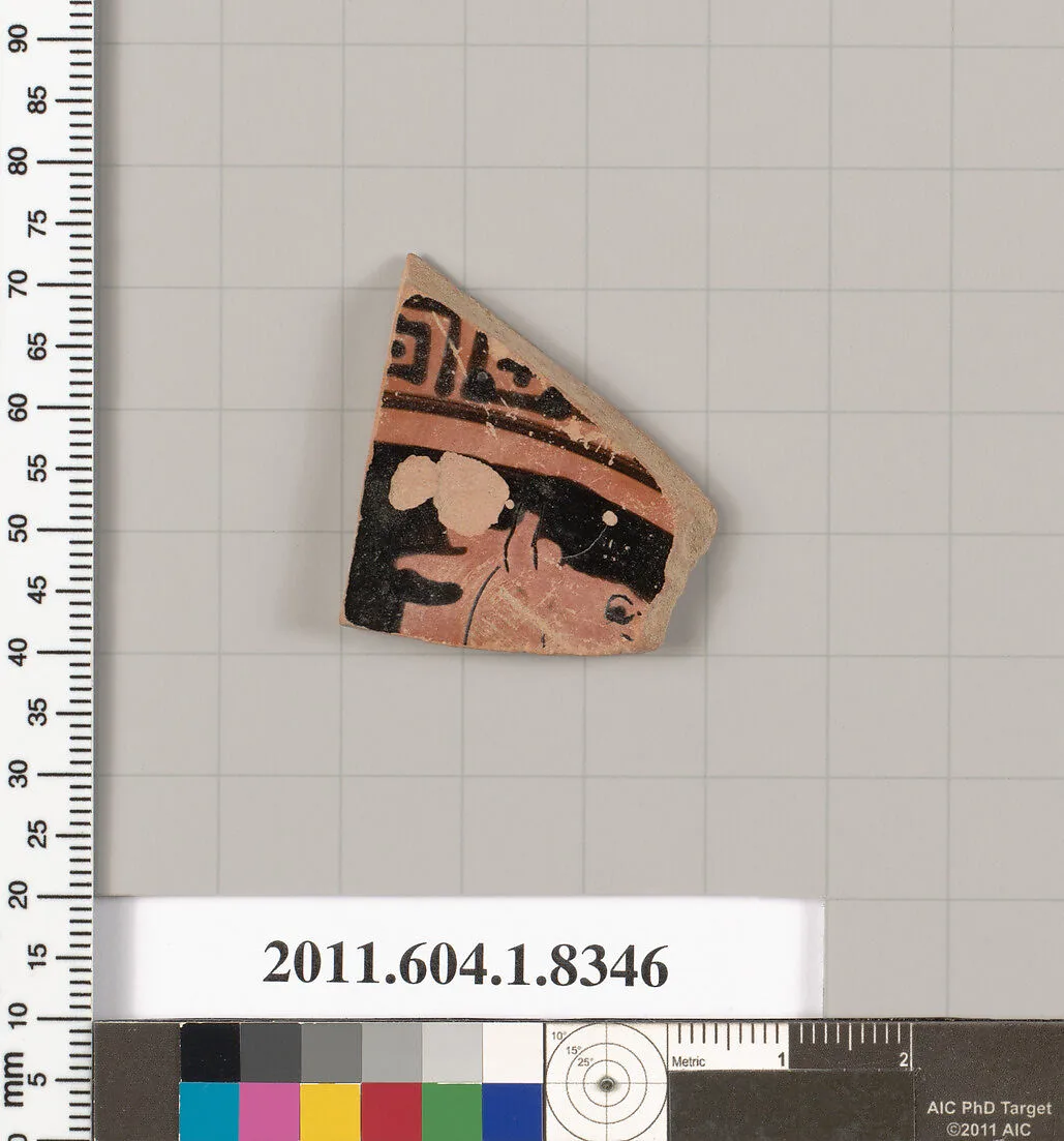 Terracotta fragment of a kylix (drinking cup) — Unknown
