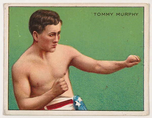 Tommy Murphy, from the Champion Pugilists series (T219), issued by Mecca and Hassan Cigarettes — Mecca Cigarettes|Hassan Cigarettes