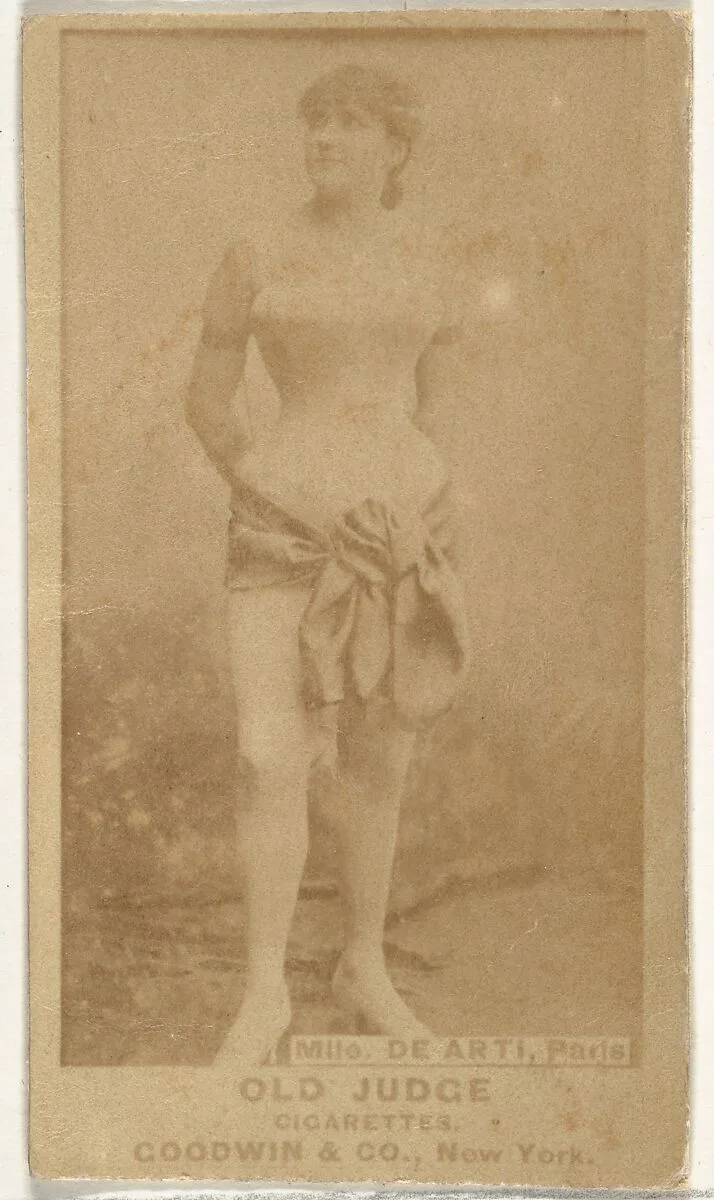 Mlle. De Arti, Paris, from the Actors and Actresses series (N171) for Old Judge Cigarettes — Goodwin & Company