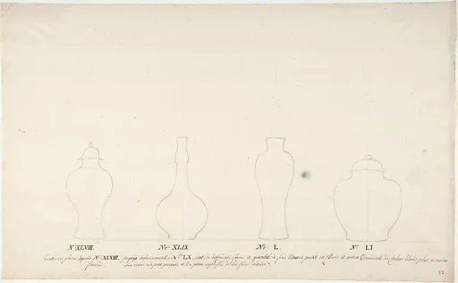 Design for Four Vases